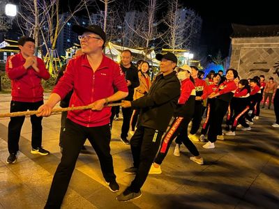 安徽潜山市健身体育志愿服务队再掀新时代文明实践活动热潮